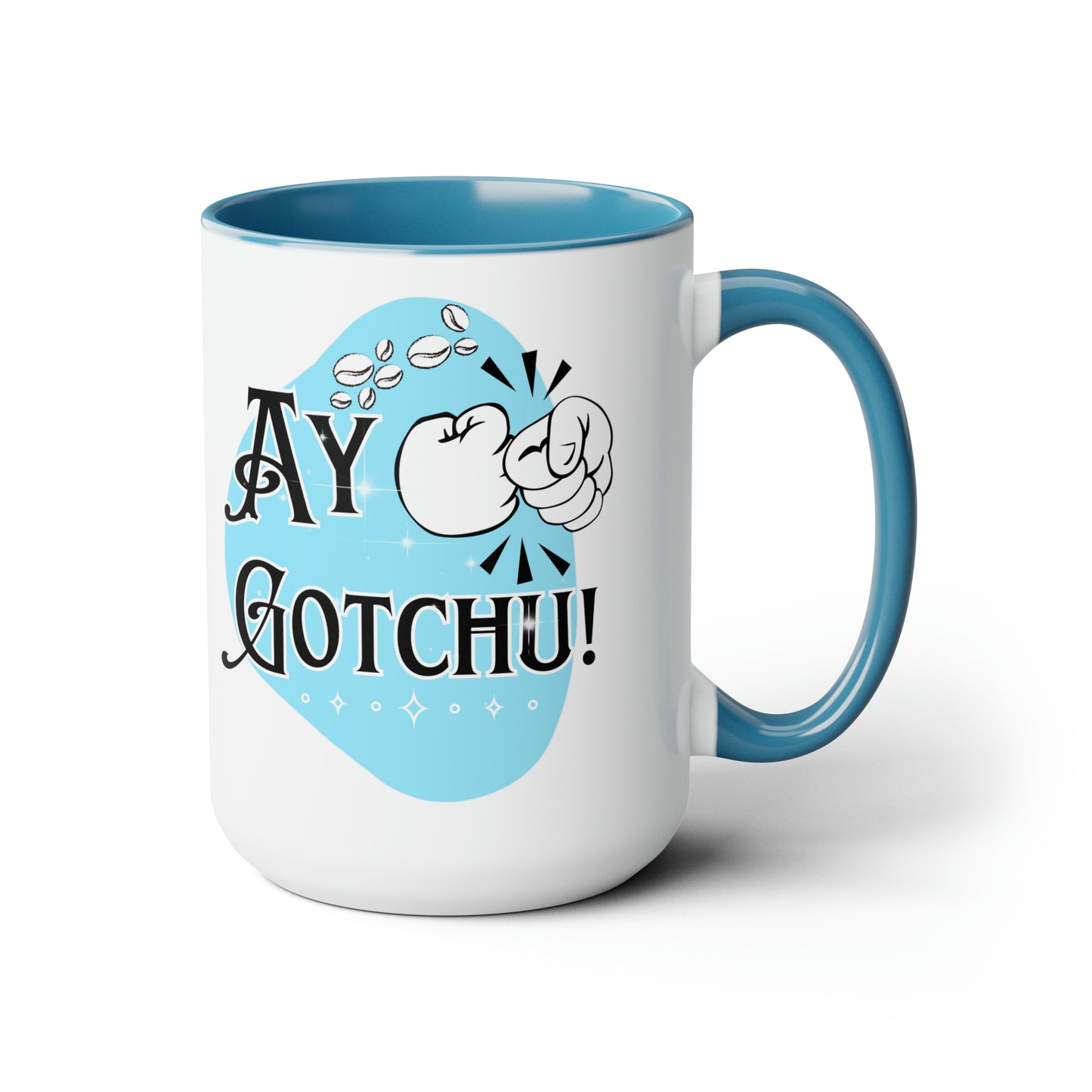 Ay Gotchu! - Two-Tone Coffee Mugs, 15oz