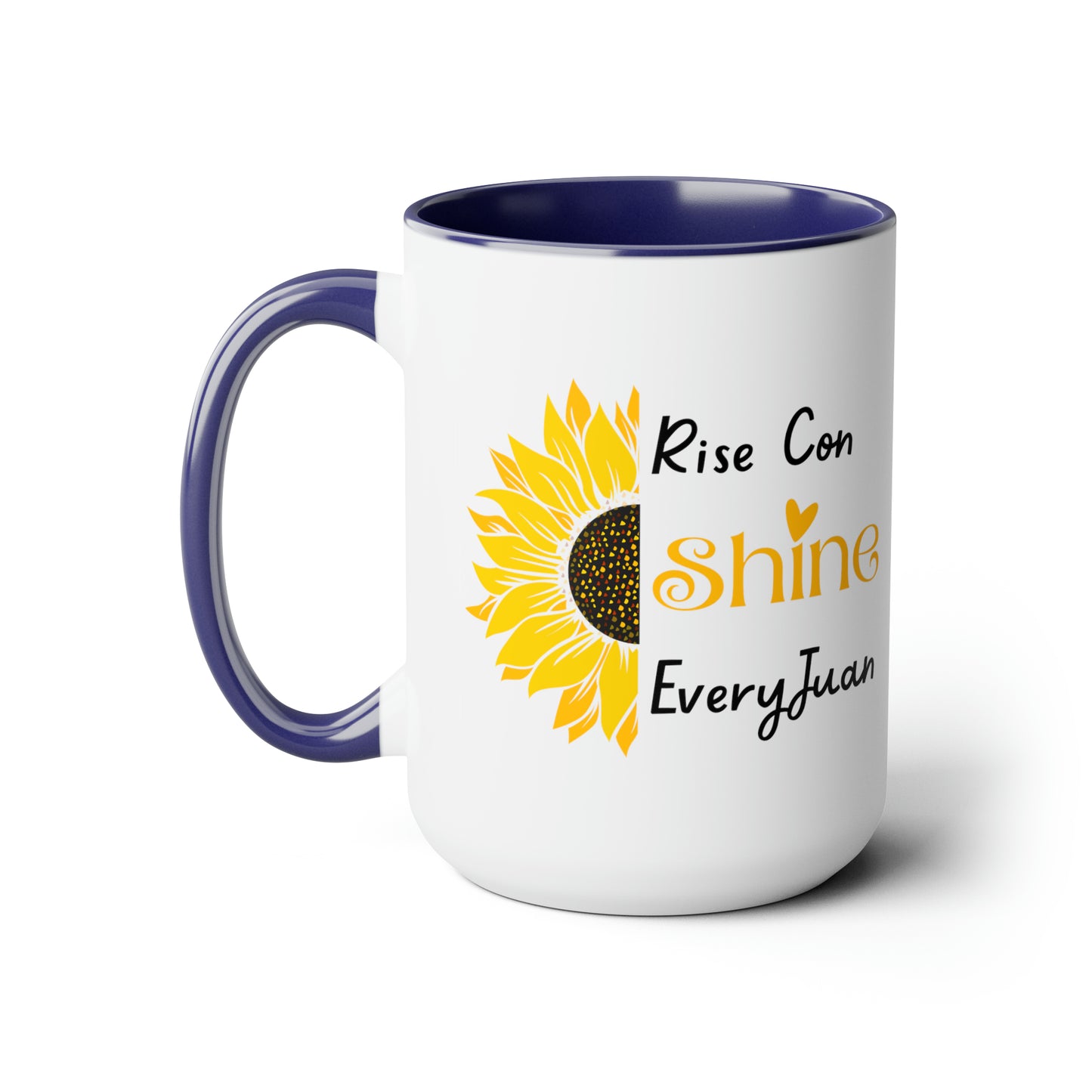 Rise Con Shine EveryJuan - Two-Tone Coffee Mugs, 15oz