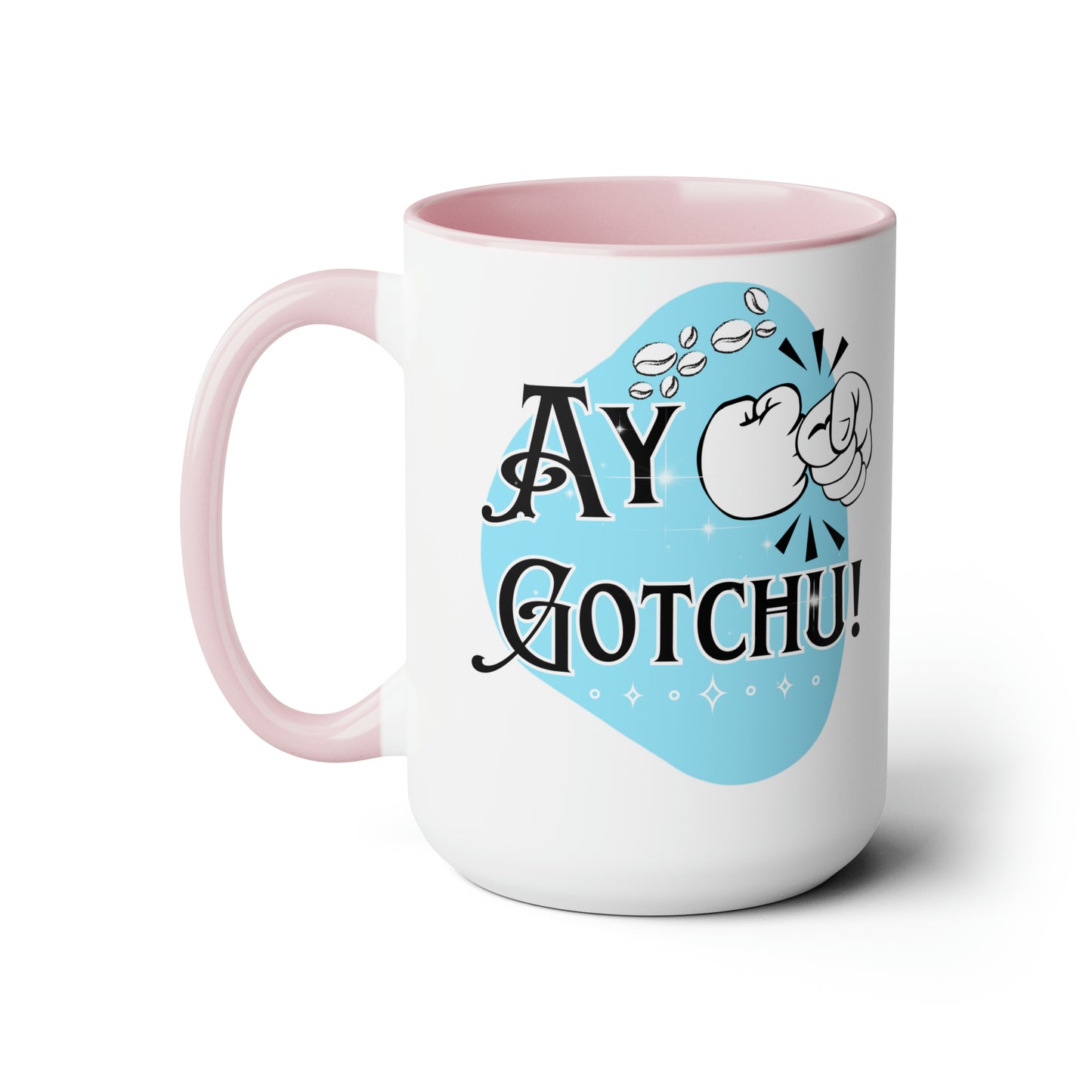 Ay Gotchu! - Two-Tone Coffee Mugs, 15oz