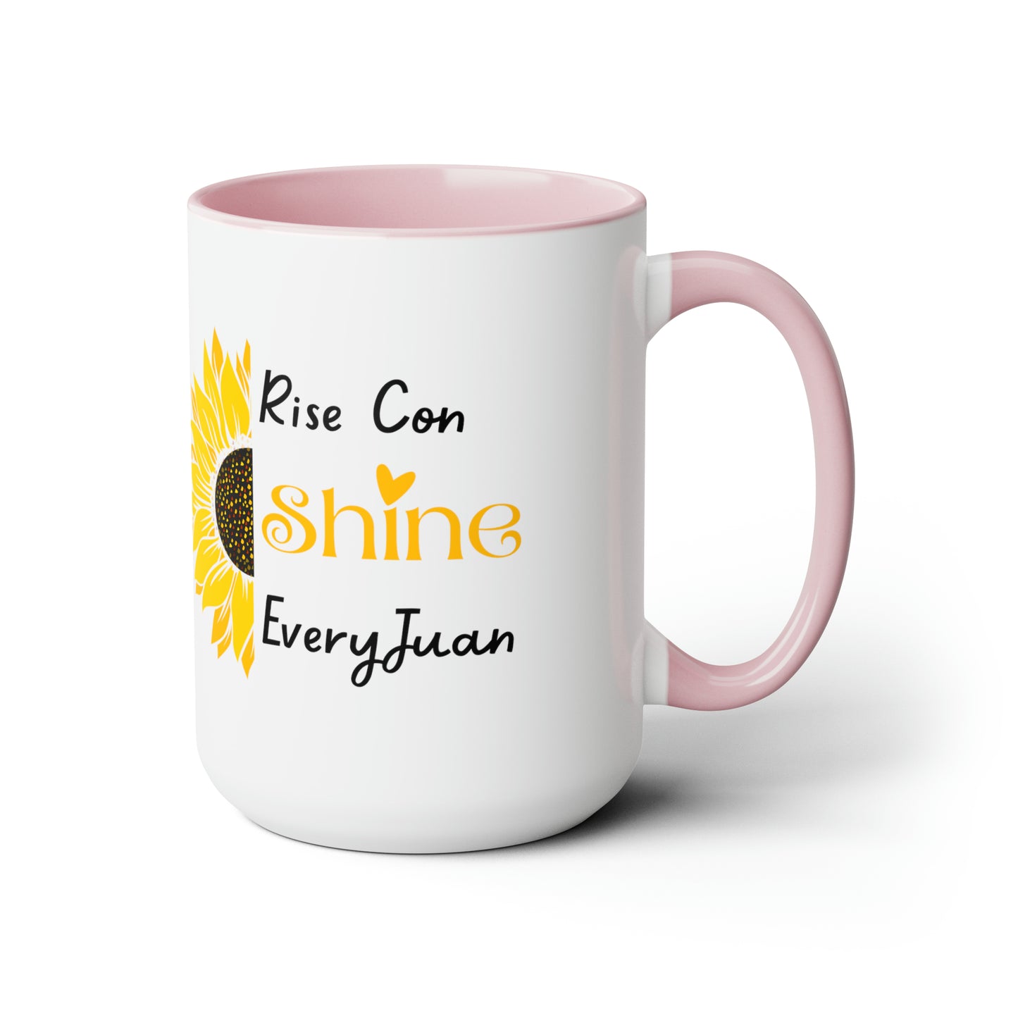 Rise Con Shine EveryJuan - Two-Tone Coffee Mugs, 15oz