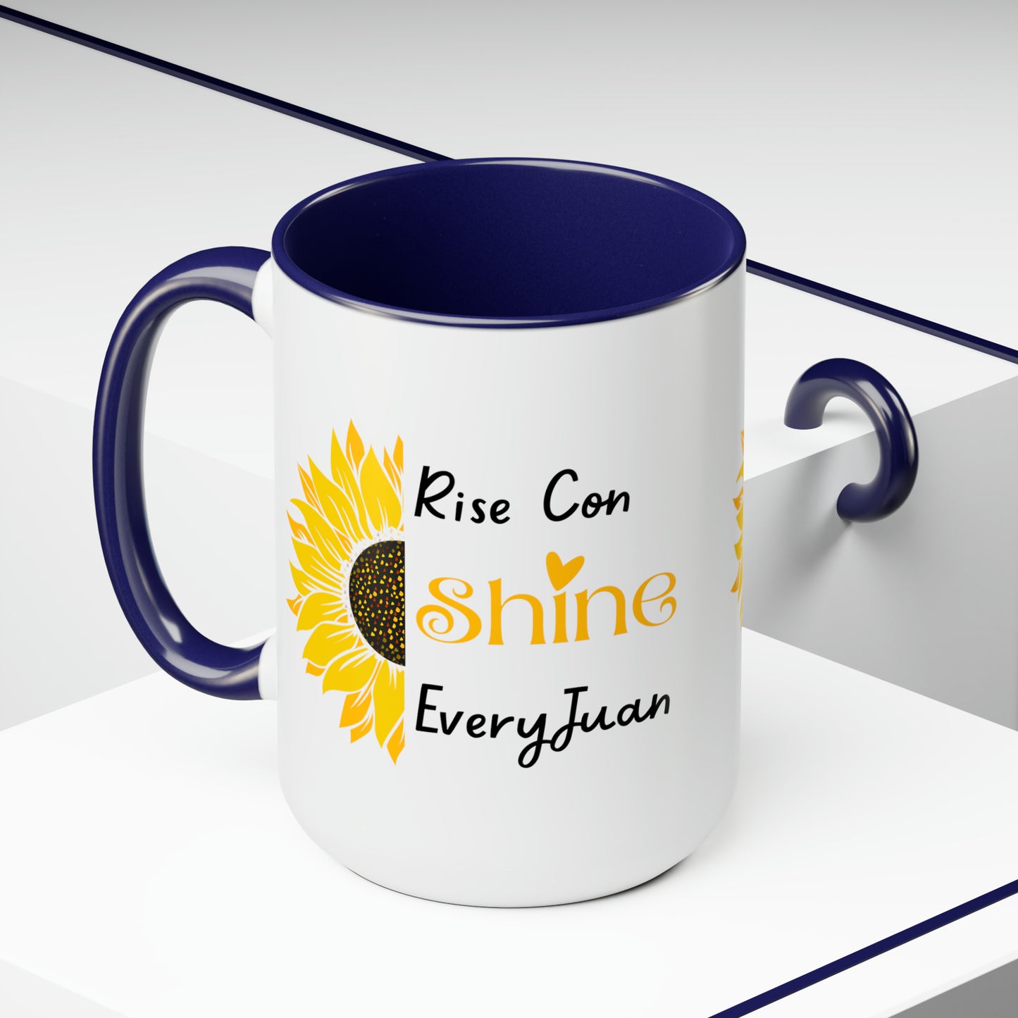 Rise Con Shine EveryJuan - Two-Tone Coffee Mugs, 15oz