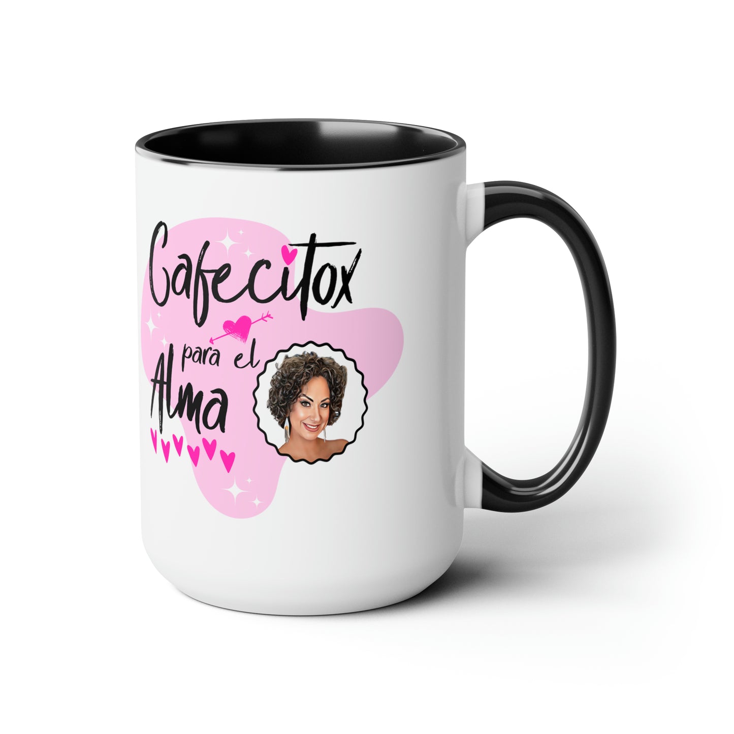 Cafecitox Para El Alma Two-Tone Coffee Mugs, 15oz