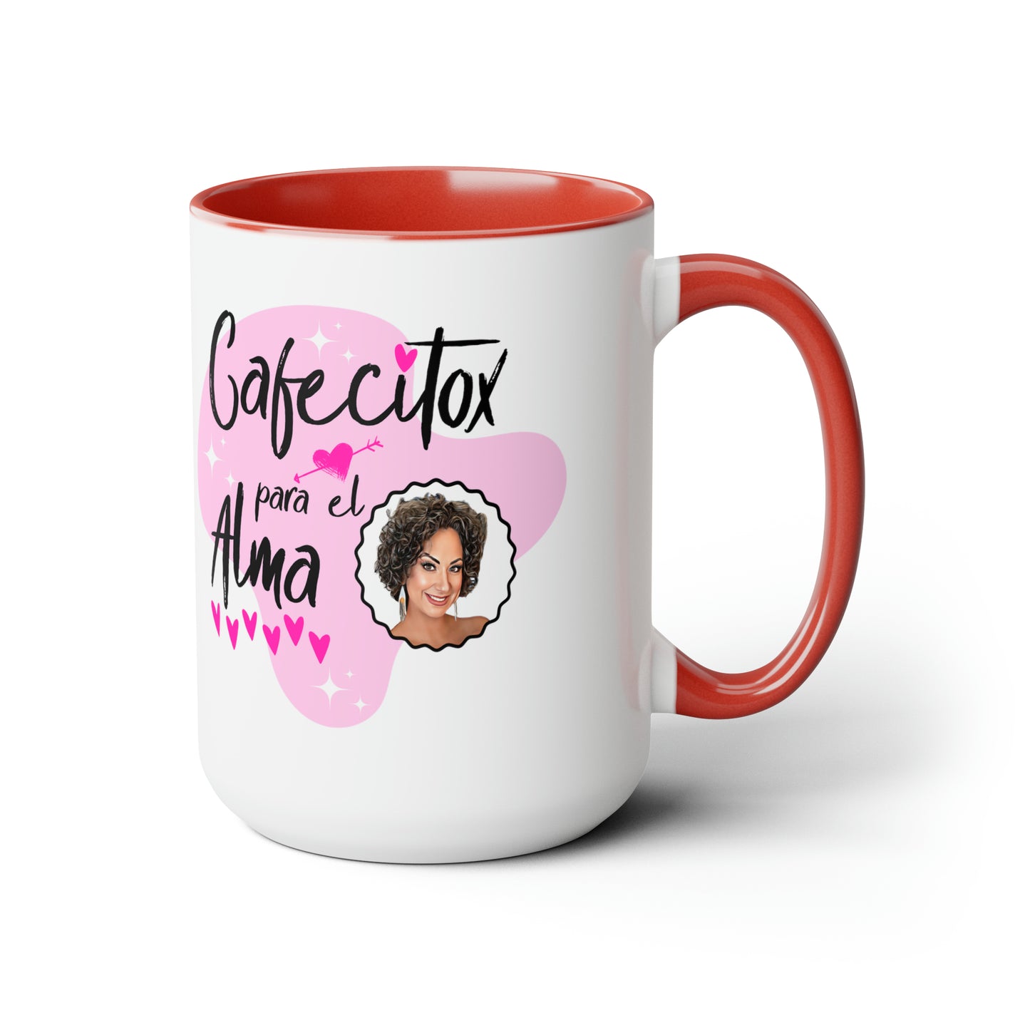 Cafecitox Para El Alma Two-Tone Coffee Mugs, 15oz