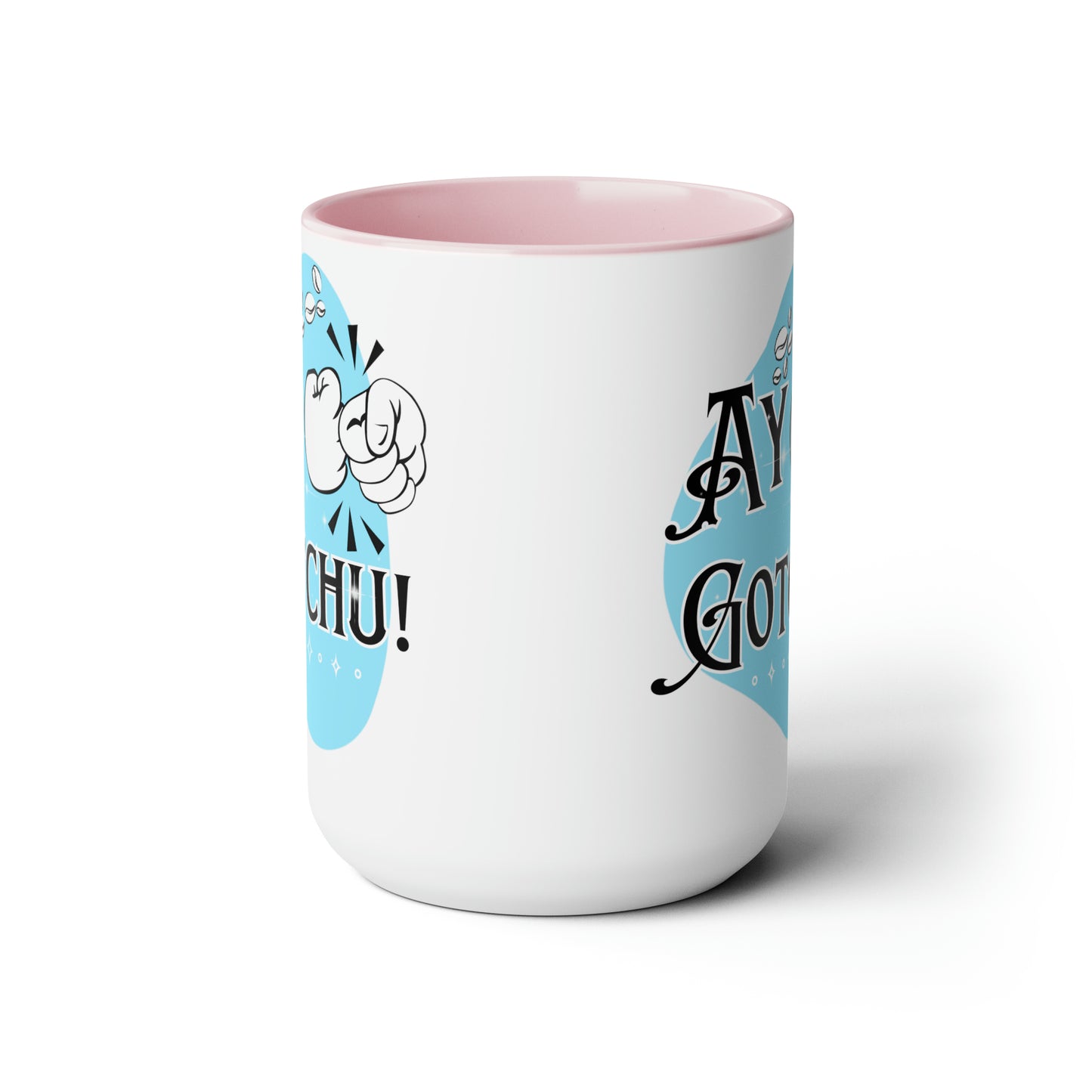 Ay Gotchu! - Two-Tone Coffee Mugs, 15oz