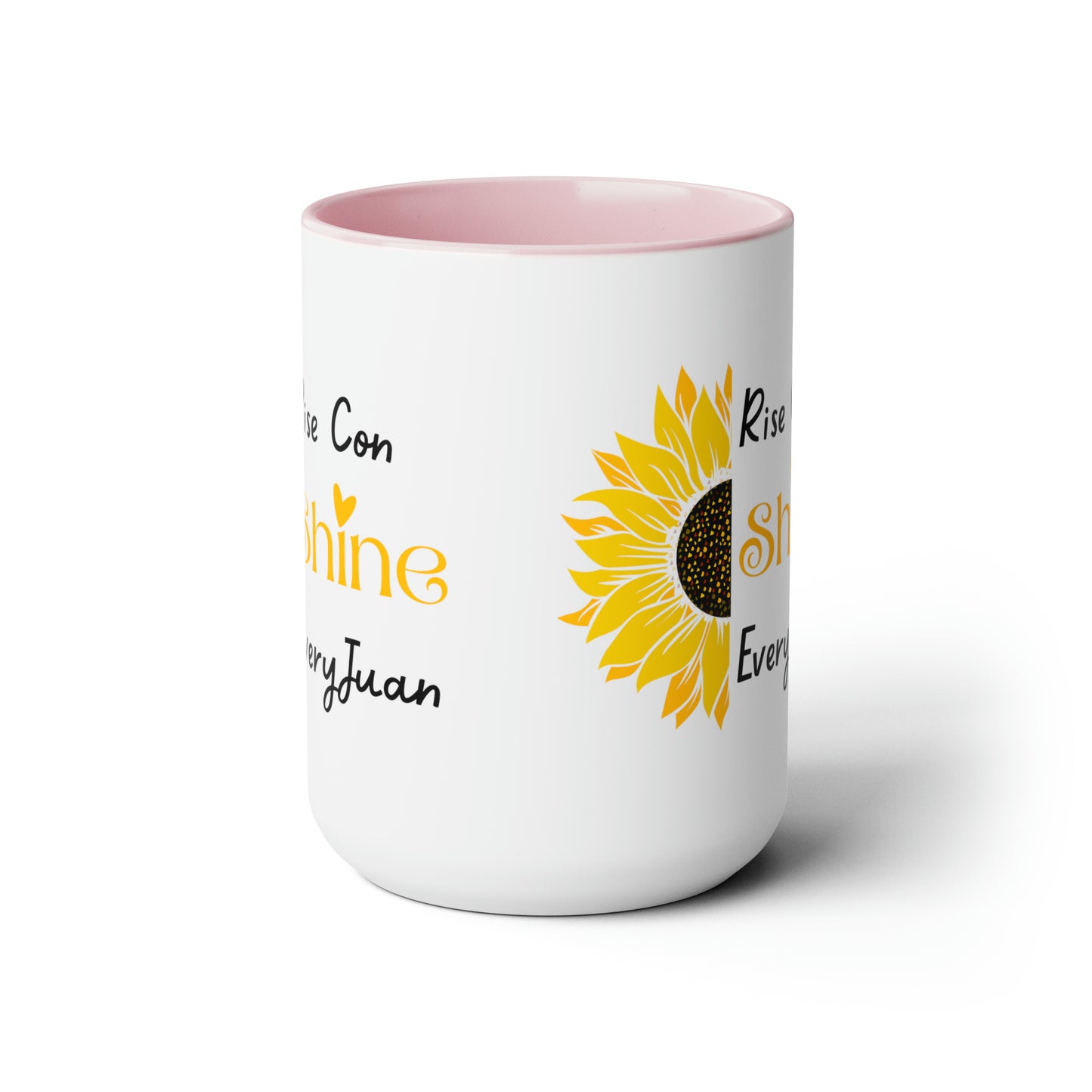 Rise Con Shine EveryJuan - Two-Tone Coffee Mugs, 15oz