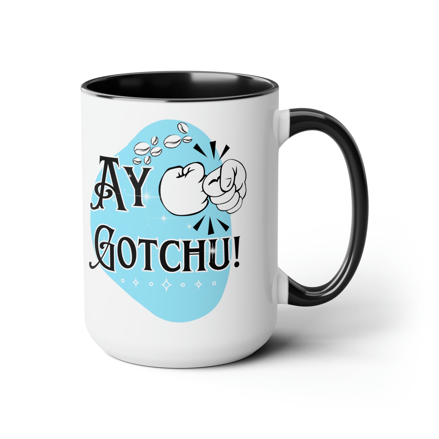 Ay Gotchu! - Two-Tone Coffee Mugs, 15oz