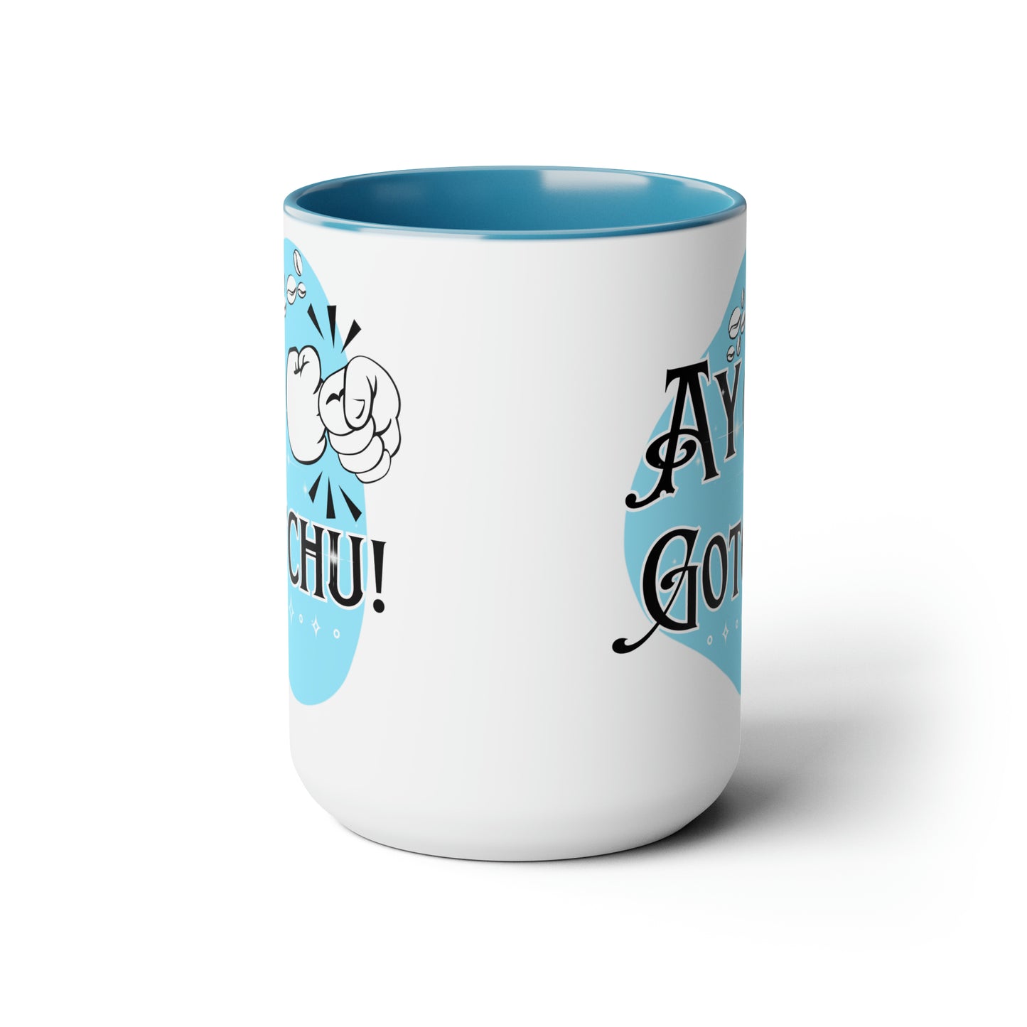 Ay Gotchu! - Two-Tone Coffee Mugs, 15oz