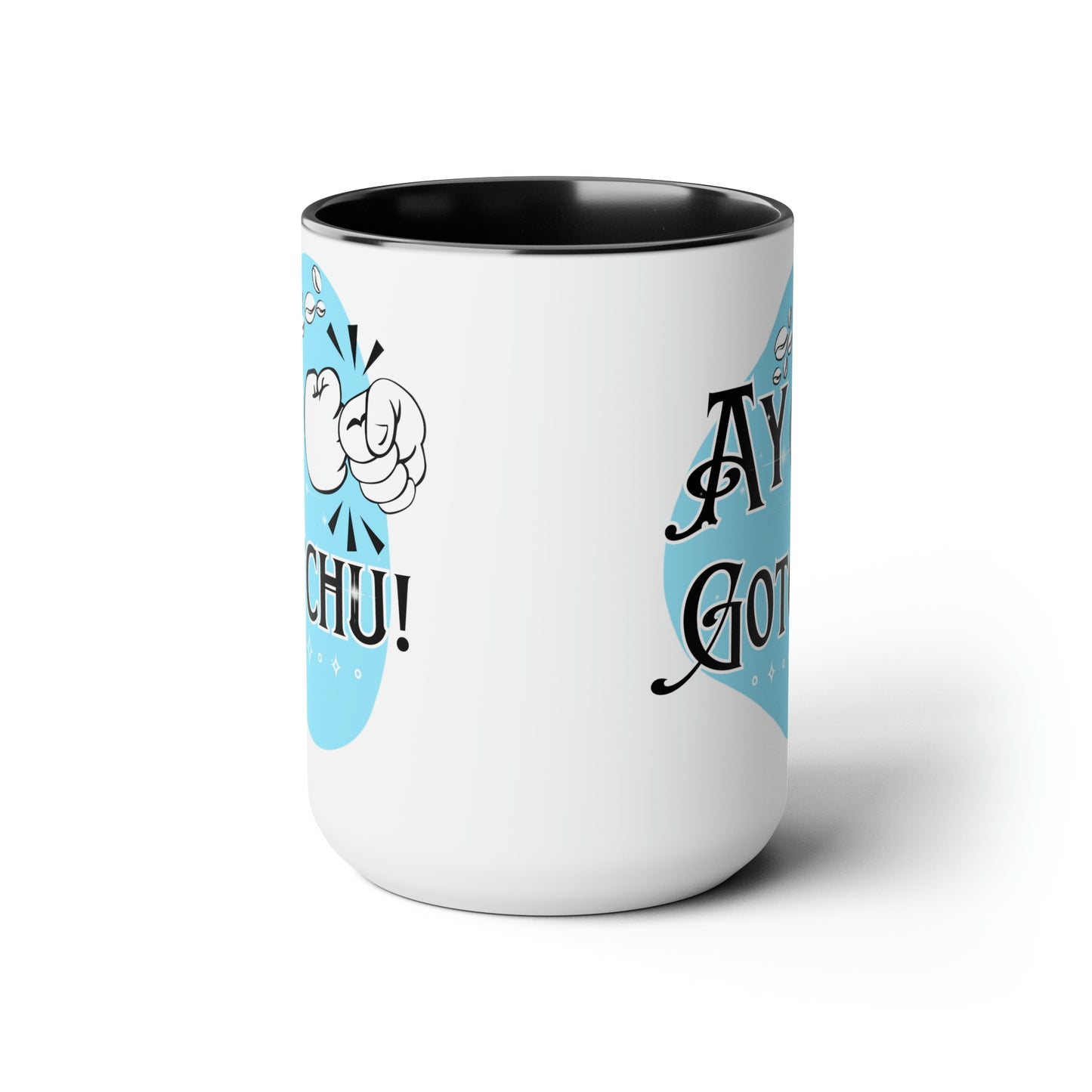 Ay Gotchu! - Two-Tone Coffee Mugs, 15oz