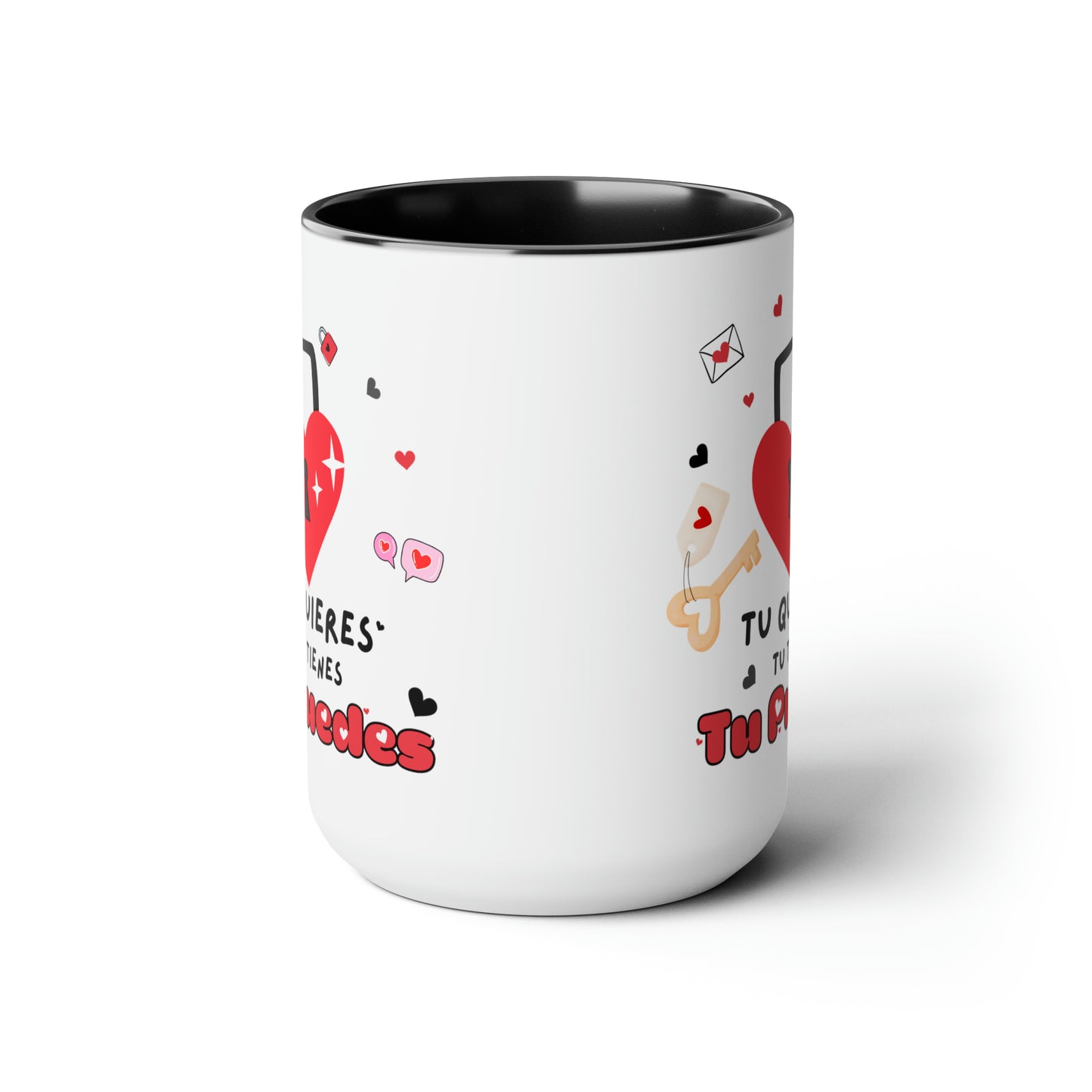 Two-Tone Coffee Mugs, 15oz