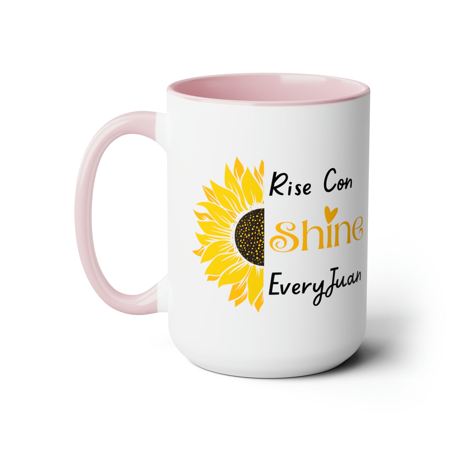 Rise Con Shine EveryJuan - Two-Tone Coffee Mugs, 15oz