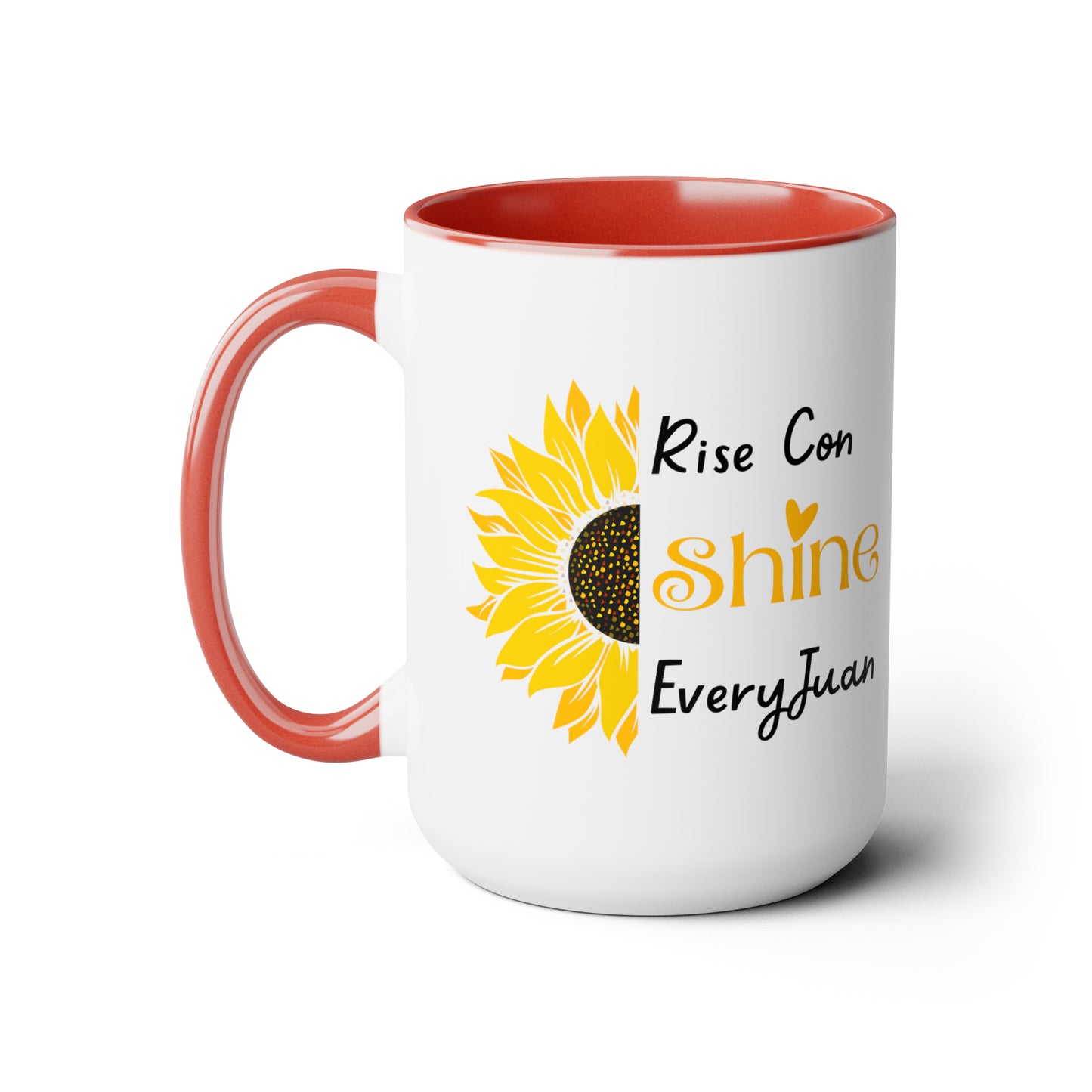 Rise Con Shine EveryJuan - Two-Tone Coffee Mugs, 15oz