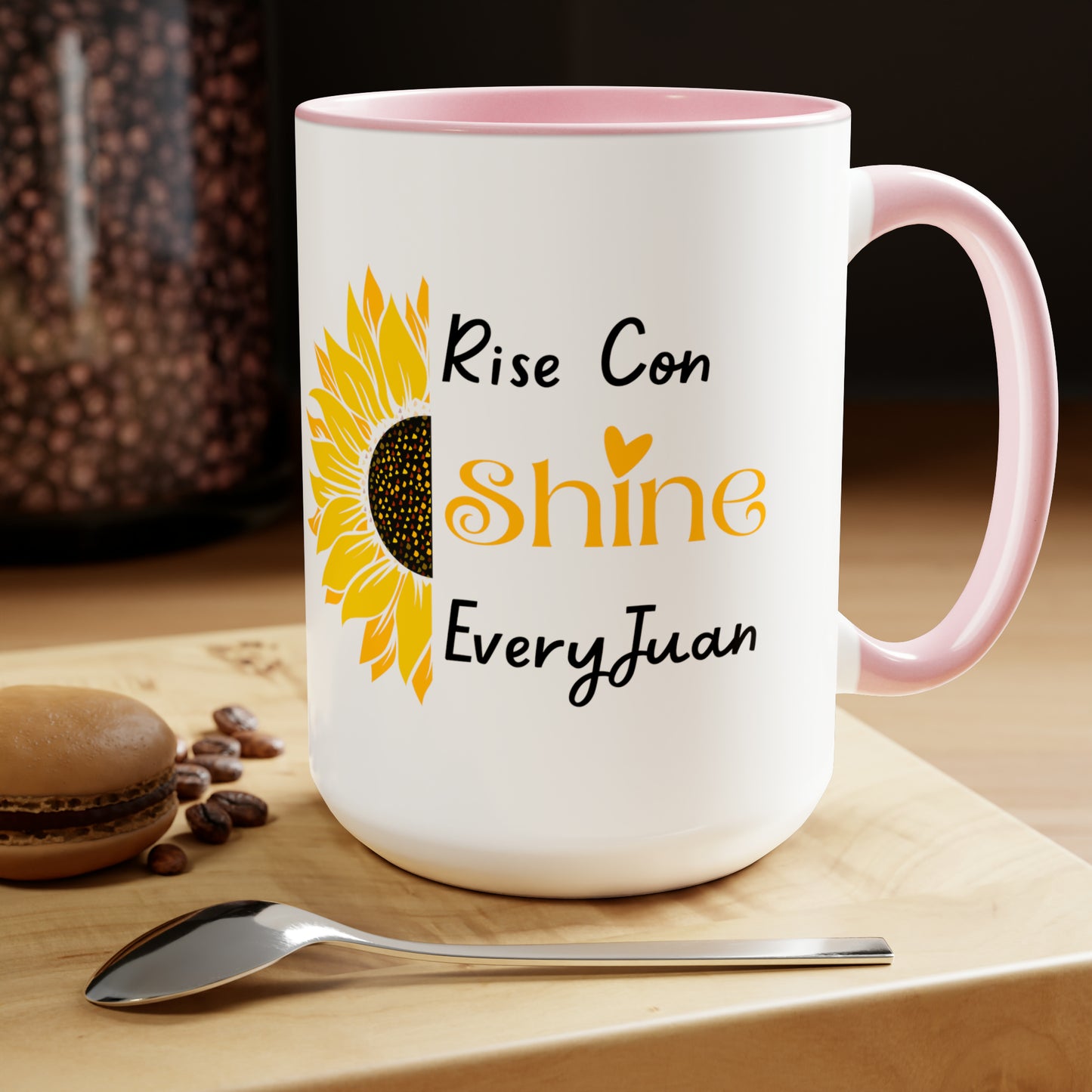 Rise Con Shine EveryJuan - Two-Tone Coffee Mugs, 15oz