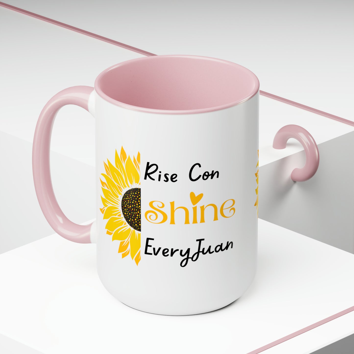 Rise Con Shine EveryJuan - Two-Tone Coffee Mugs, 15oz